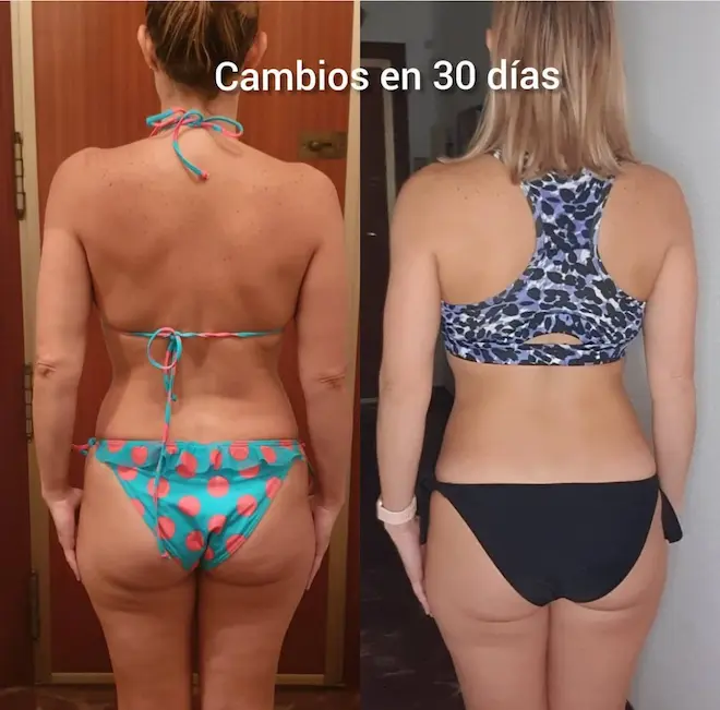 Resultados de entrenamiento online para mujeres con rutina adaptada y asesoría continua