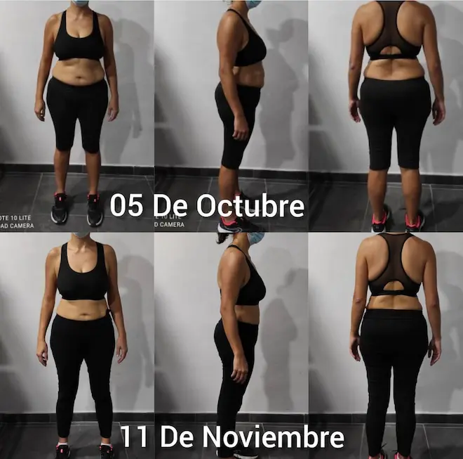 Transformación corporal real gracias al programa de entrenamiento y nutrición online
